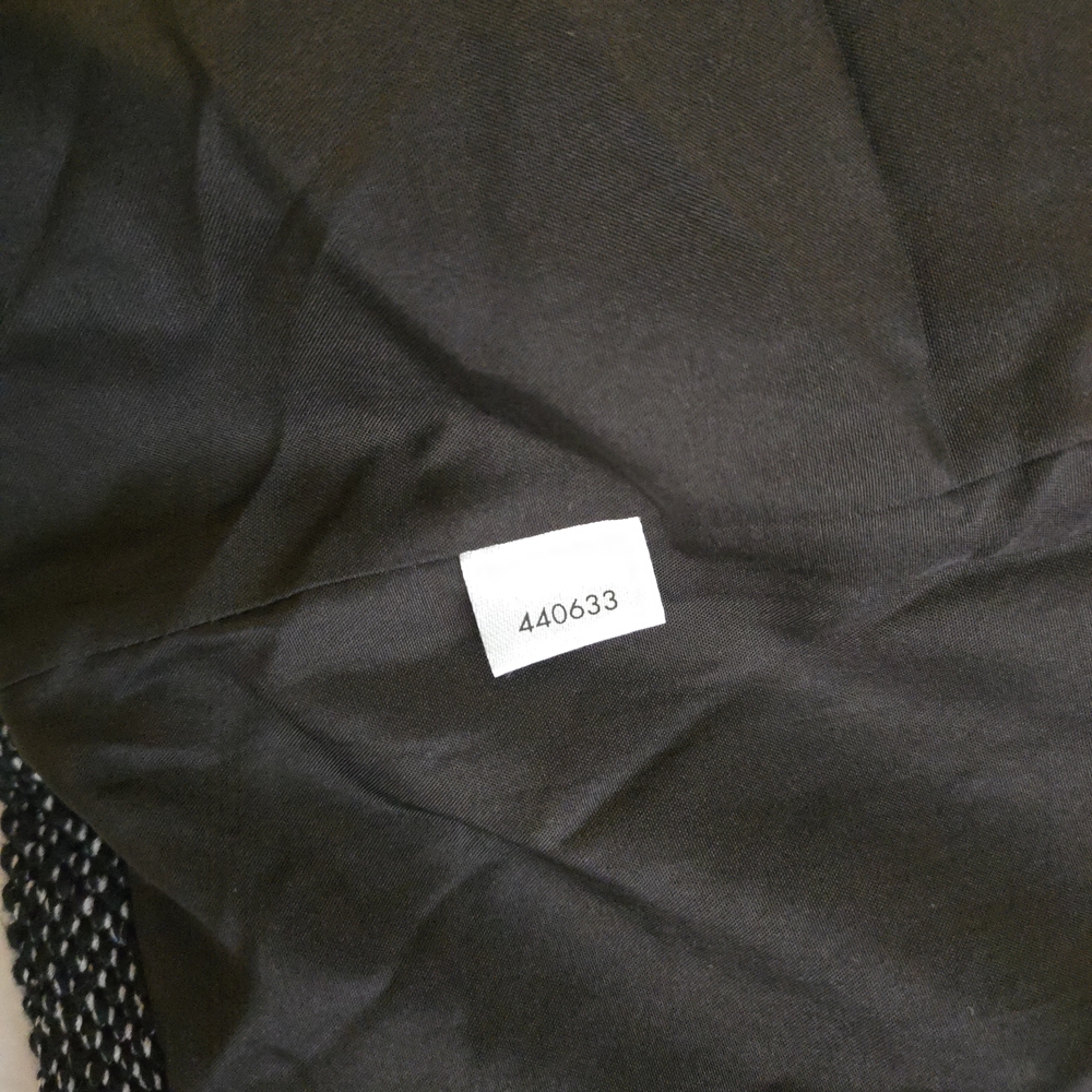 LOFT Dark Gray Tweed Double-Breasted Moto Blazer EB3 - Picture 6 of 15